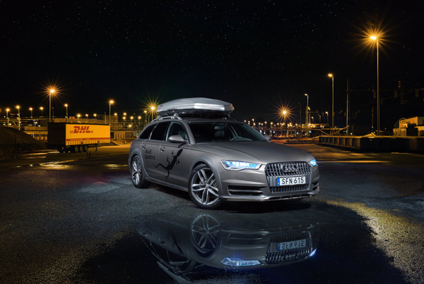 Produktfoto av Audi A6 Allroad taget av fotograf Oscar Edwards åt Möller Bil Uppsala