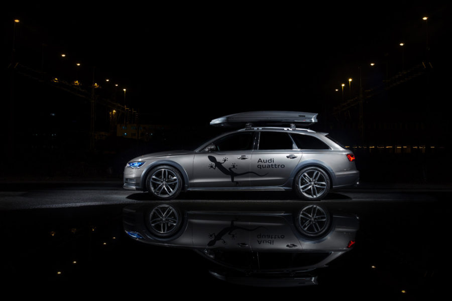 Produktfoto av Audi A6 Allroad från sidan taget av Oscar Edwards åt Möller Bil Uppsala